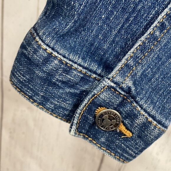 Disney Store Tinker Bell Denim Jacket Womens Size L Embroidered Fairycore Y2K - Picture 13 of 13